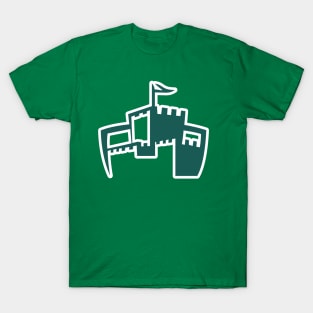 Castle Sticker logo design concept vector. Castle Tower sticker logo Template Vector. T-Shirt